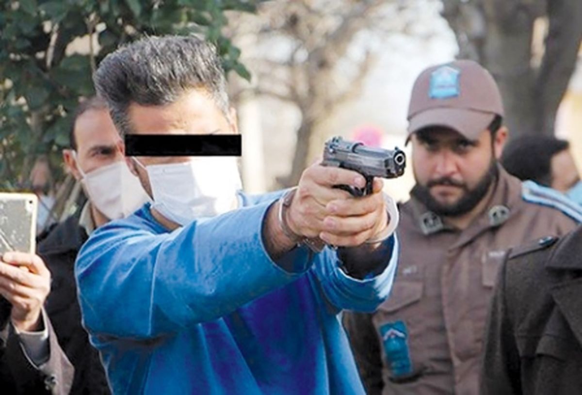 بازسازی صحنه قتل جلوی دادگستری کرمانشاه