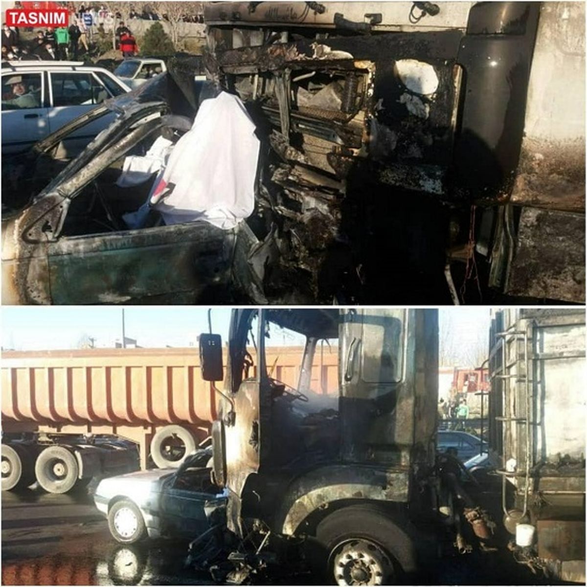 ۳کشته در پی تصادف هولناک کامیون با پژو