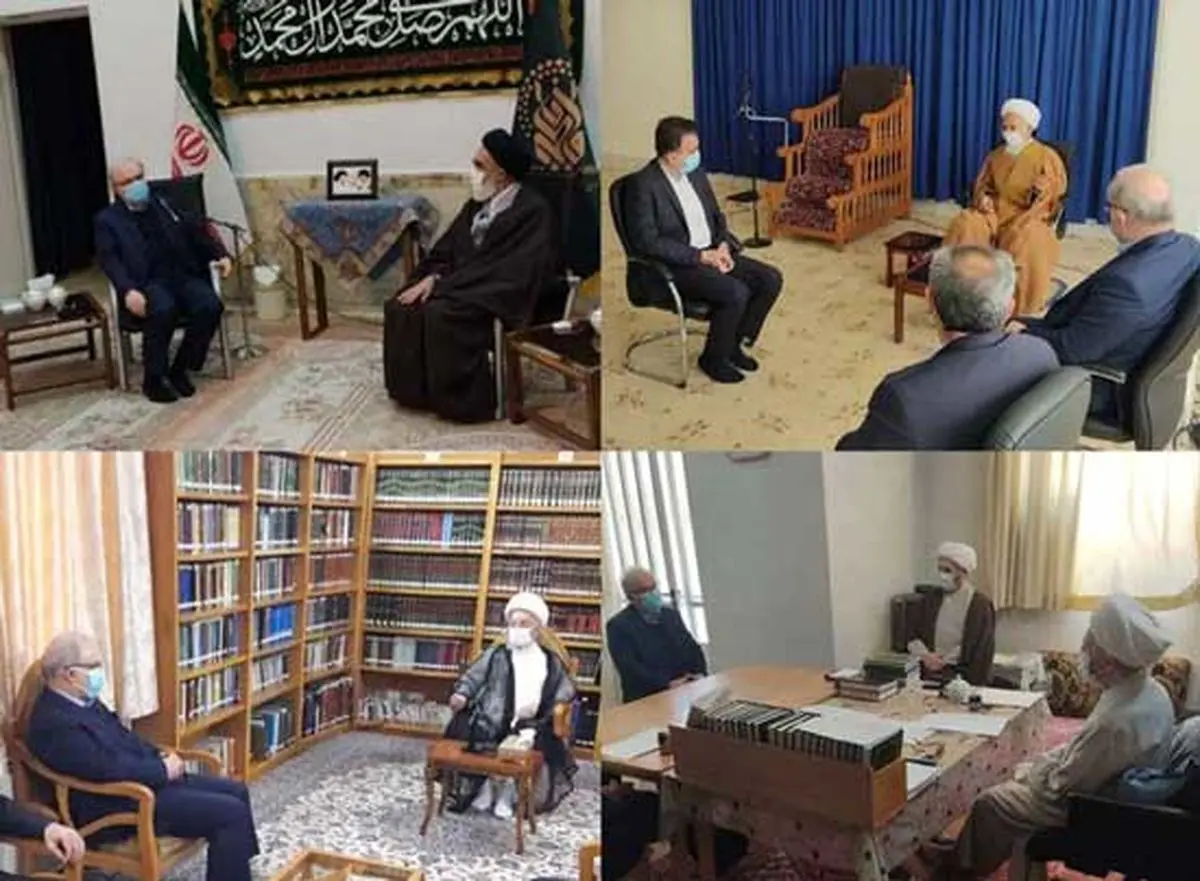 وزیر بهداشت با مراجع تقلید در قم دیدار کرد