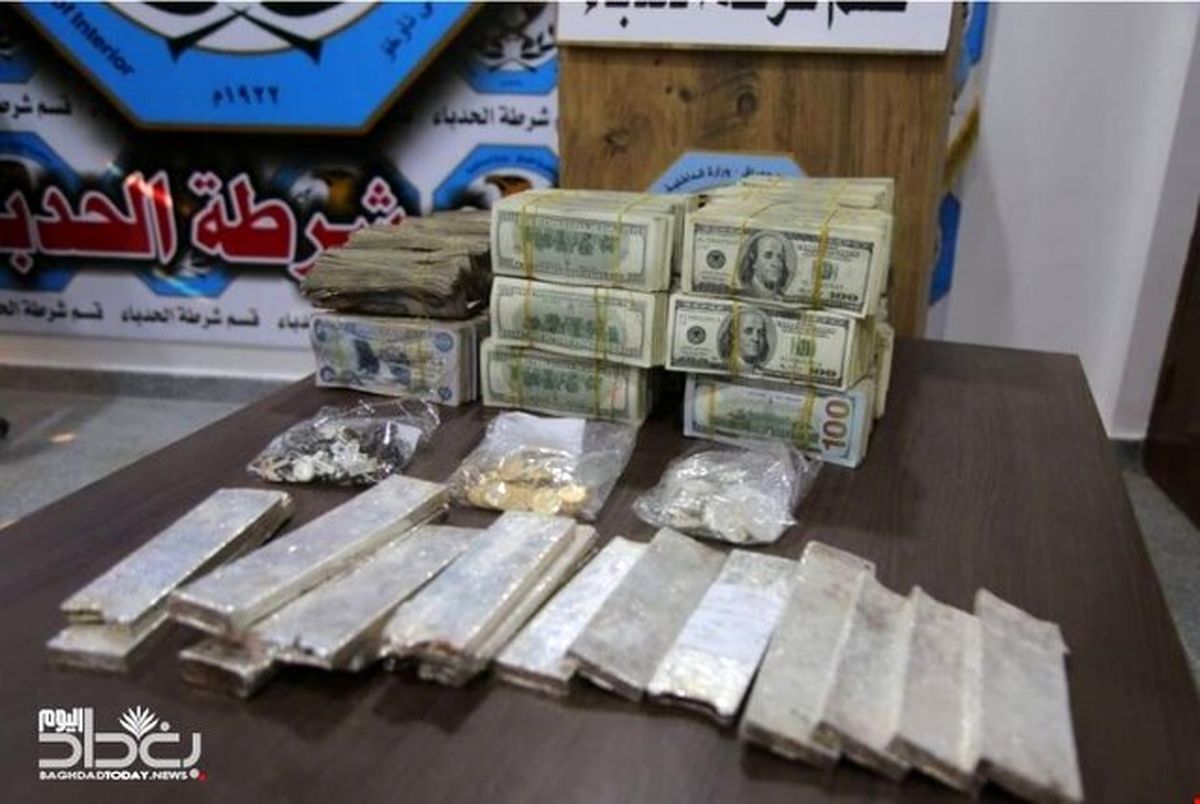 کشف مبالغ هنگفت دفن شده توسط داعش در موصل