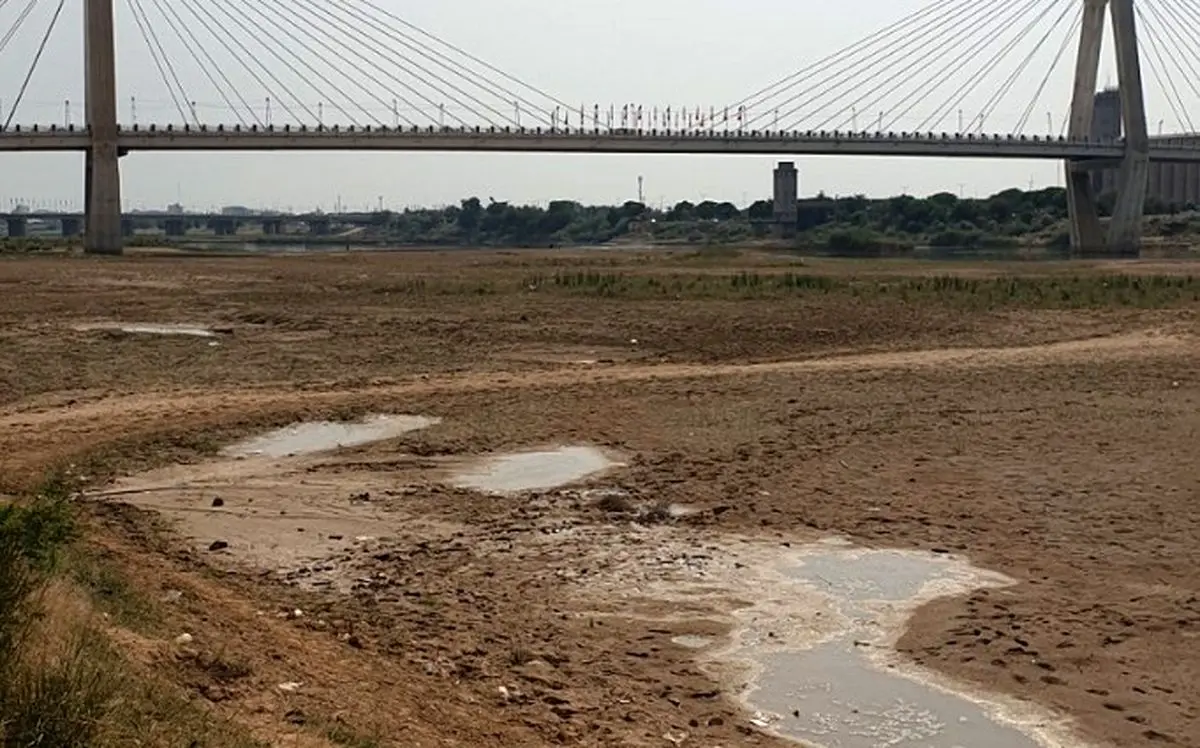 تصویری غم‌انگیز از کارون، پرآب‌ترین رود ایران