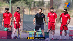 تمرین 90 دقیقه ای پرسپولیس در آزادی