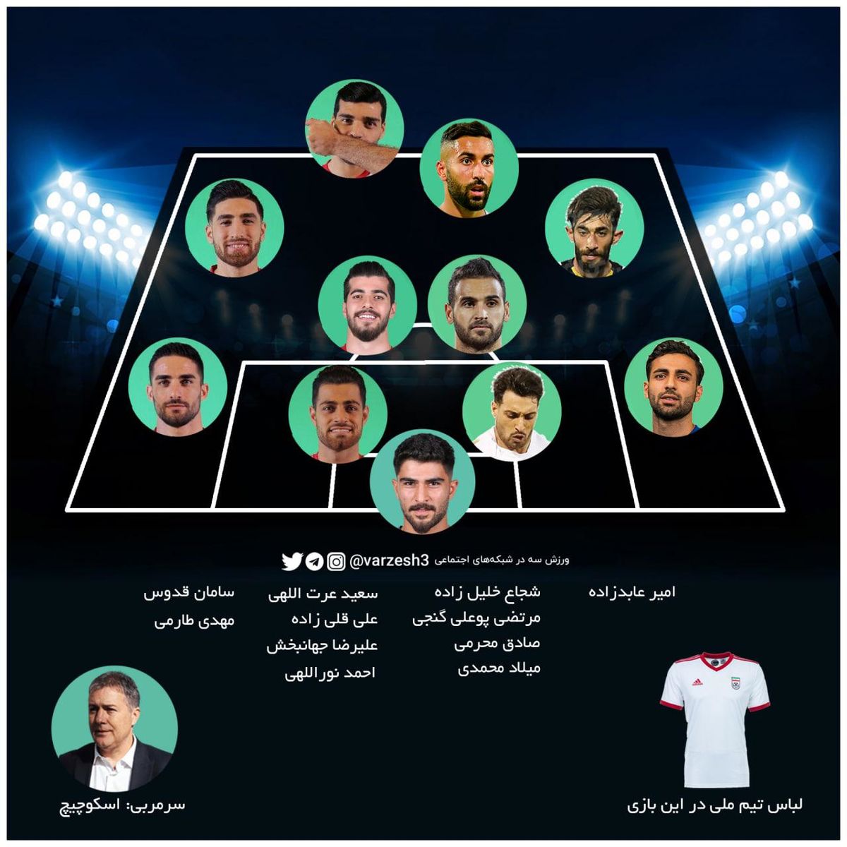 ترکیب ایران مقابل کامبوج اعلام شد