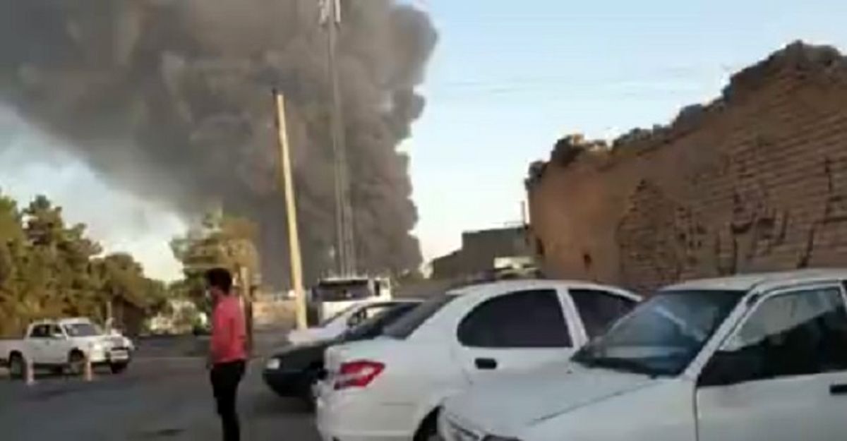ببینید | اولین ویدئو از آتشسوزی پالایشگاه جنوب تهران