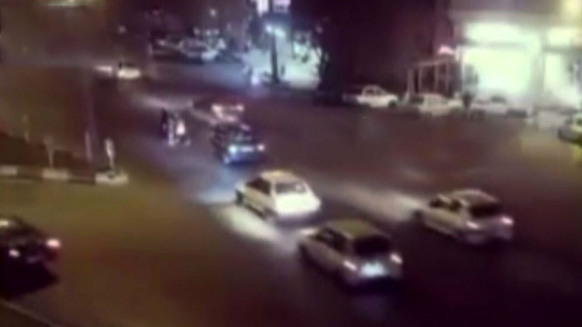 آتش گرفتن خودرو در بزرگراه مدرس و جانباختن دو تن