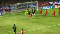 گل اول خیبر به پرسپولیس توسط عرفان معصومی