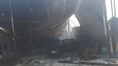 حریق دو کارگاه مبل سازی در خیابان خلازیر