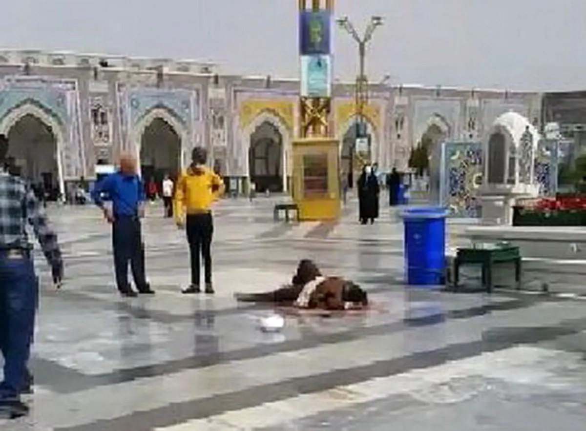 ببینید | فیلم کامل از لحظه دستگیری عامل حمله حرم امام رضا