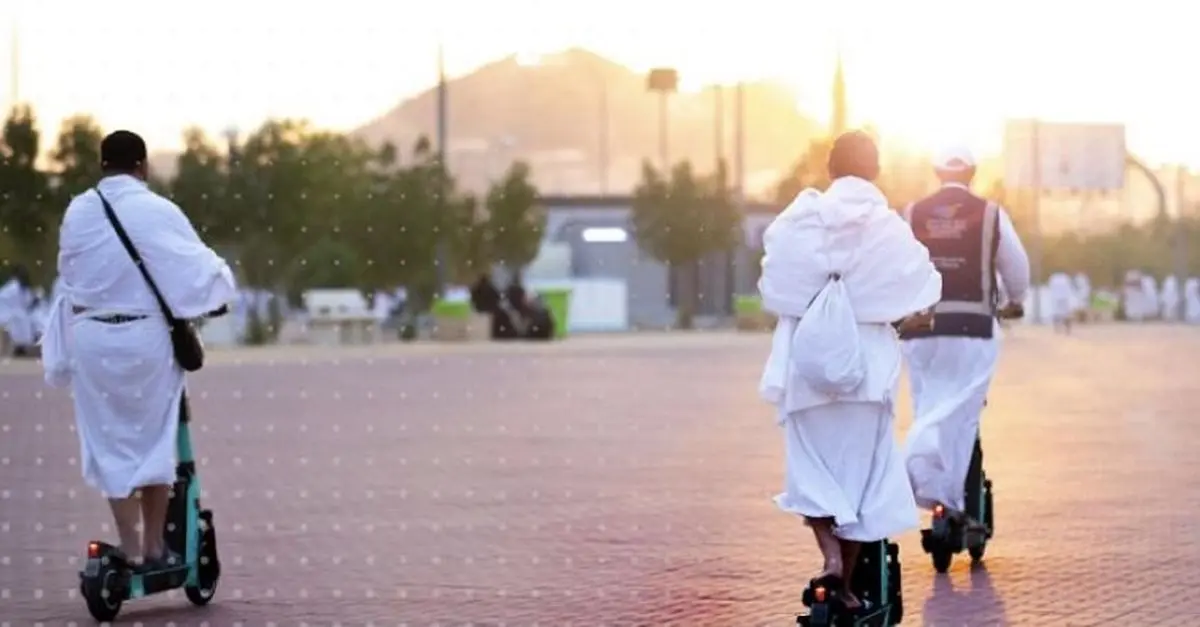 استفاده از اسکوتر برقی برای تردد زائران حج بین اماکن مقدس