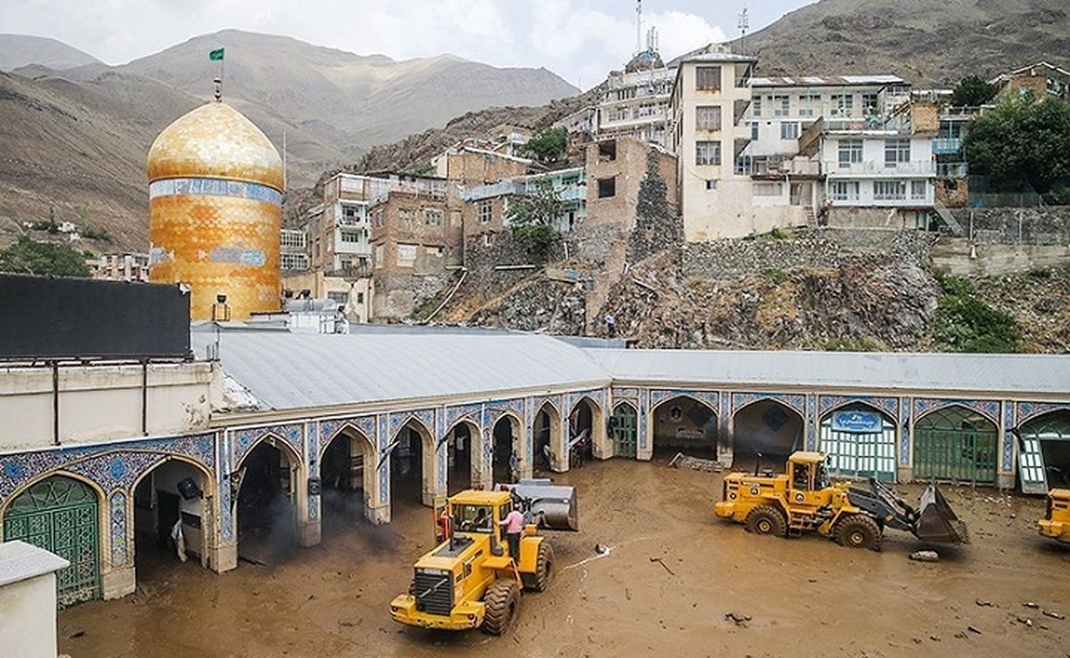 وجود ۲۰۰ نفر در زیر آوار سیل امام‌‌زاده داوود تکذیب شد