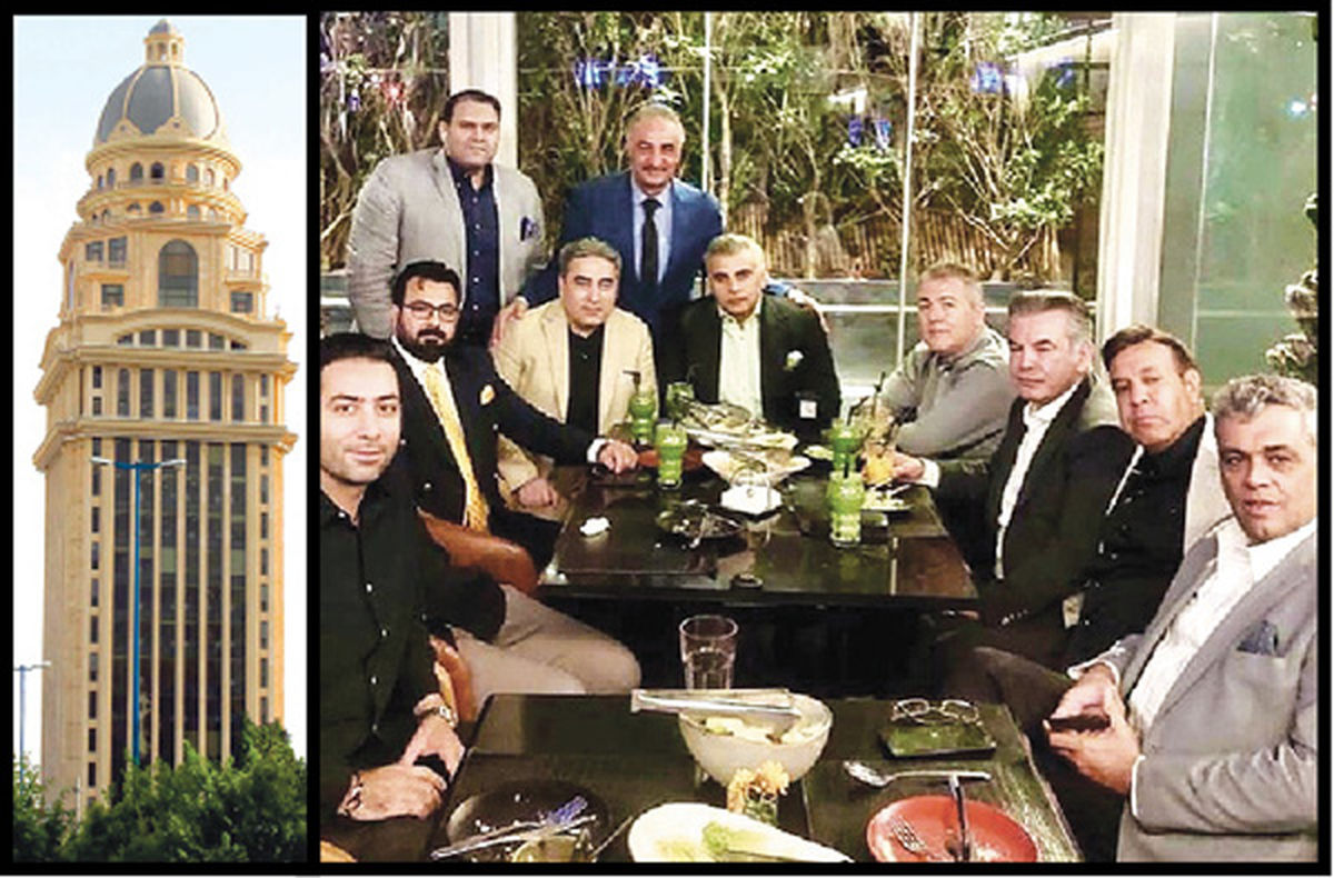 ضیافت برجسازان بزرگ تهرانی در رستوران علی دایی