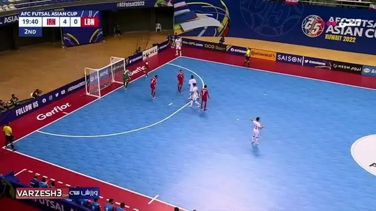خلاصه فوتسال ایران-لبنان؛ دورقمی نشدیم