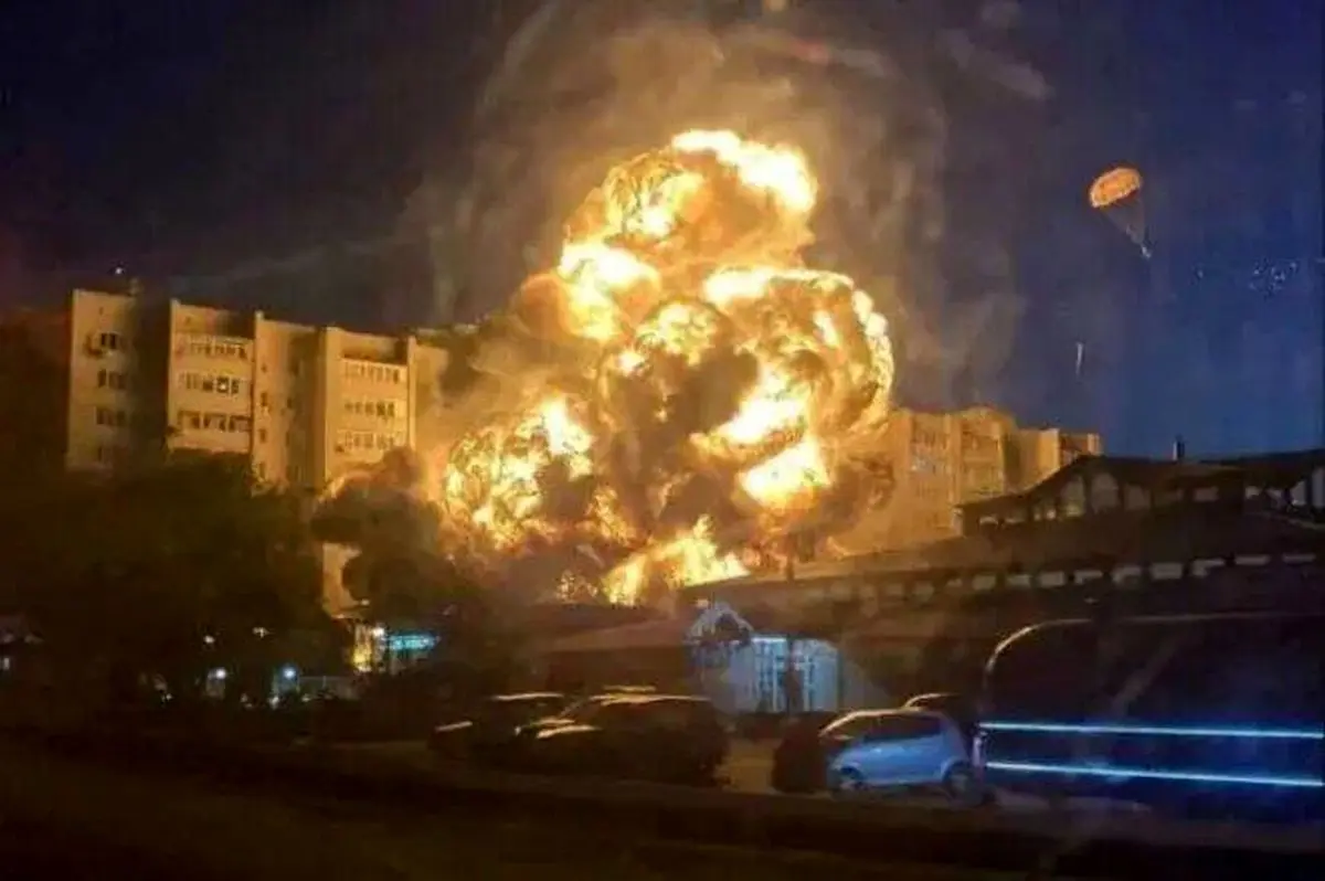 سقوط یک جنگنده روی ساختمان مسکونی در غرب روسیه