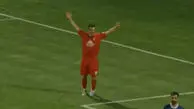 گل چهارم تراکتور به گل گهر توسط امیرحسین حسین زاده