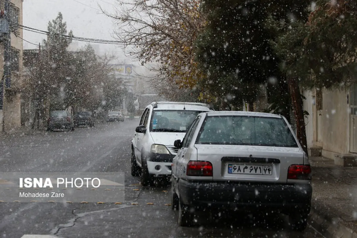 باران و برف در جاده‌های چهار استان کشور