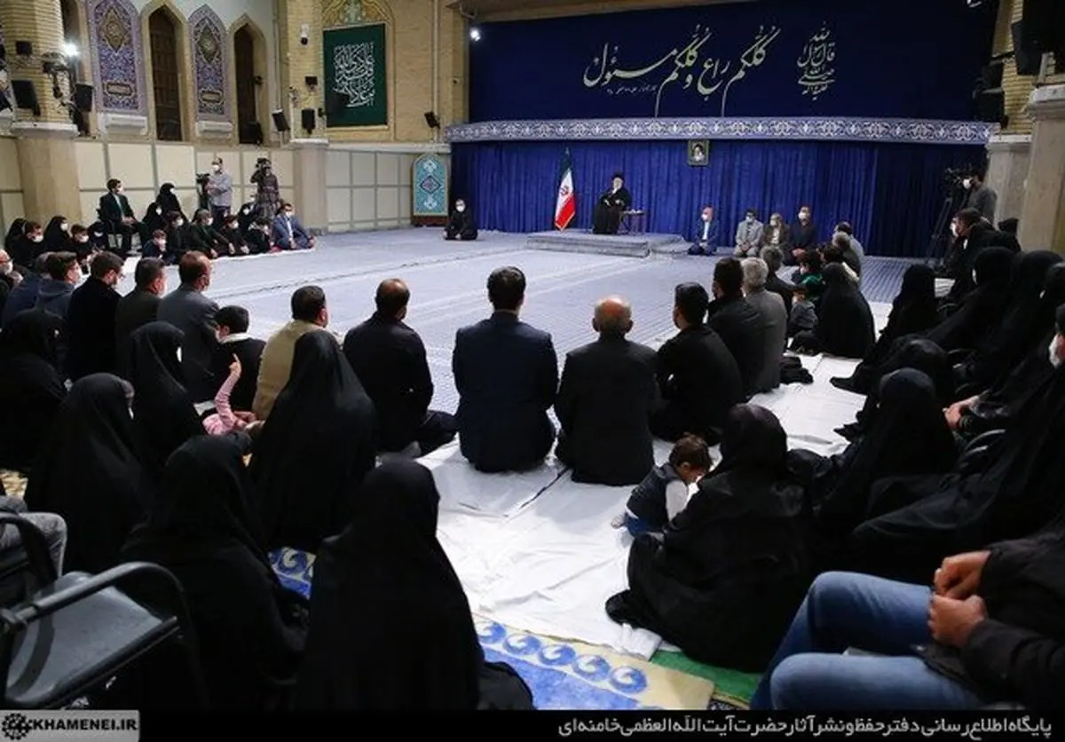 دیدار خانواده شهدای حادثه تروریستی شاهچراغ با رهبر انقلاب