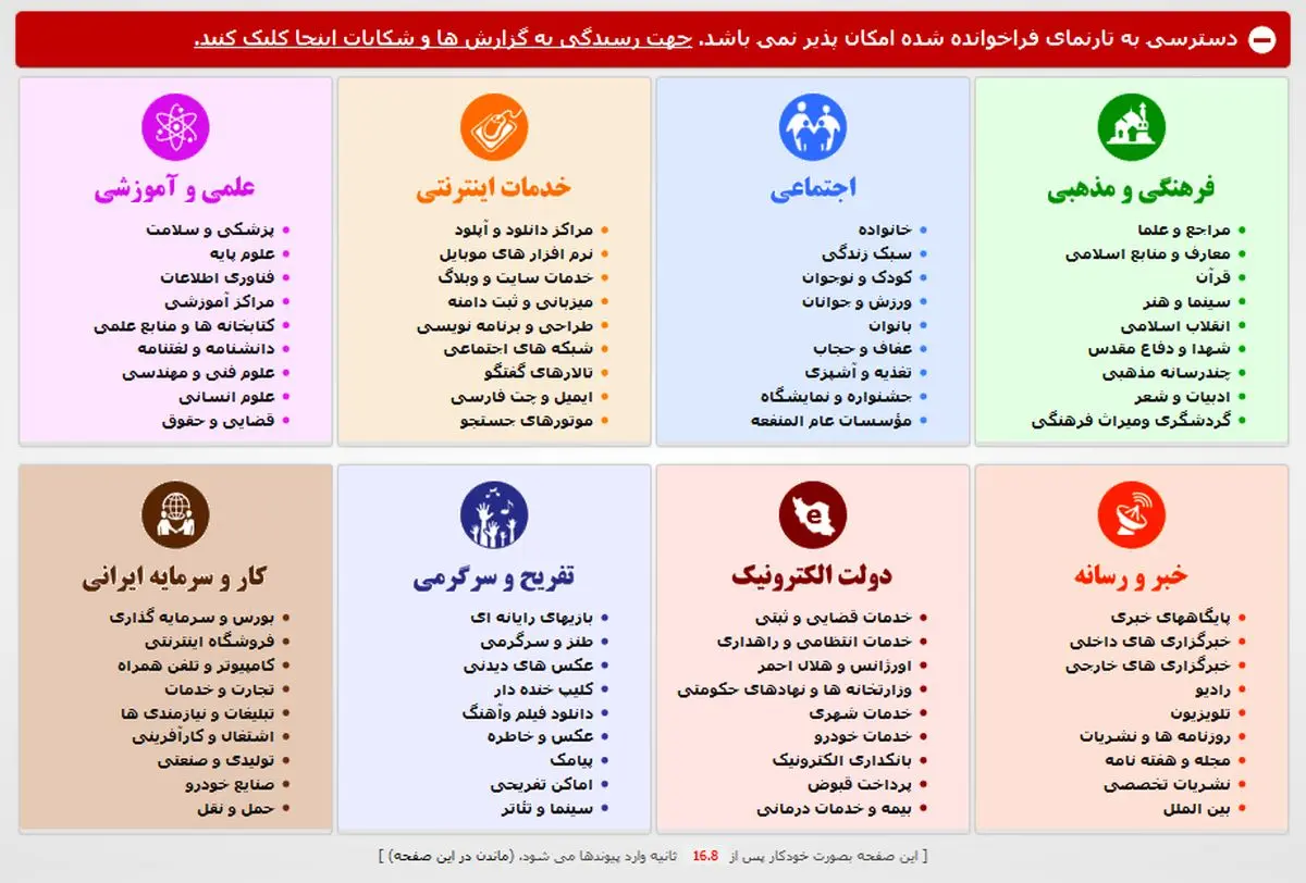 آماری رسمی از سلطنت فیلترشکن‌ها بر اینترنت