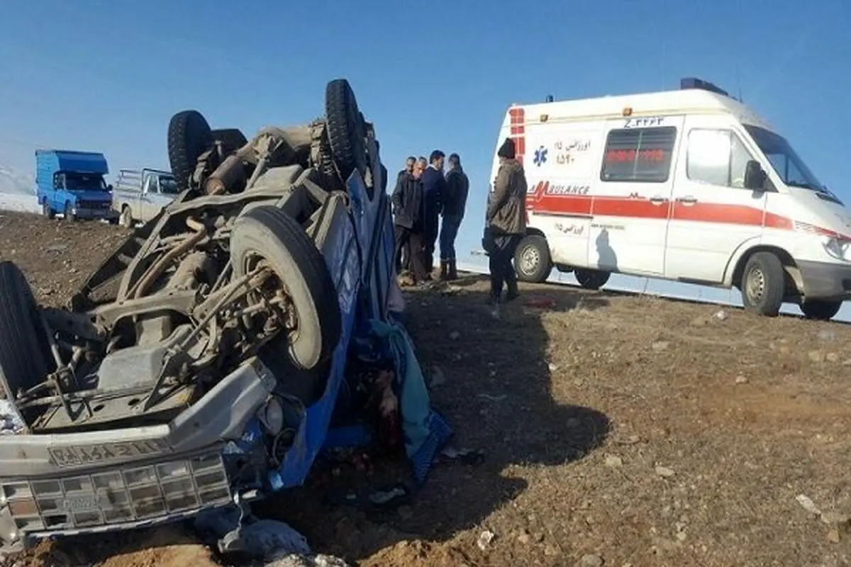 واژگونی خودروی حامل کوهنوردان در کلاردشت