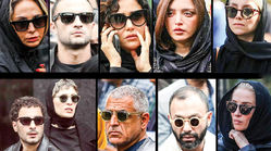گردهمایی‌ ستاره‌های سینمای ایران‌ ‌در مراسم بدرقه مرحوم پسیانی
