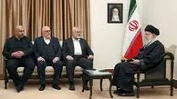 دیدار اسماعیل هنیه‌ و هیات همراه با رهبر انقلاب