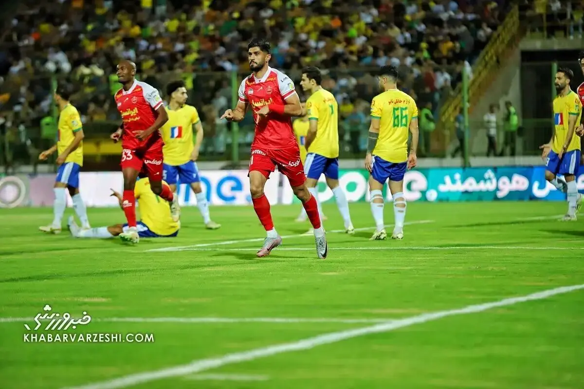 عکس | حرکت غیراخلاقی مدافع پرسپولیس در آبادان