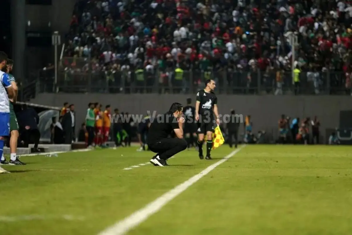 عکس| وقتی ‌نکونام ‌خبر صدرنشینی پرسپولیس را شنید!