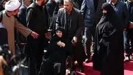 تصویری از دختر امام (ره) در مراسم بزرگداشت رئیسی