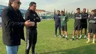 عکس‌| پیام آتیلا حجازی پس از بازگشت به جمع آبی‌ها