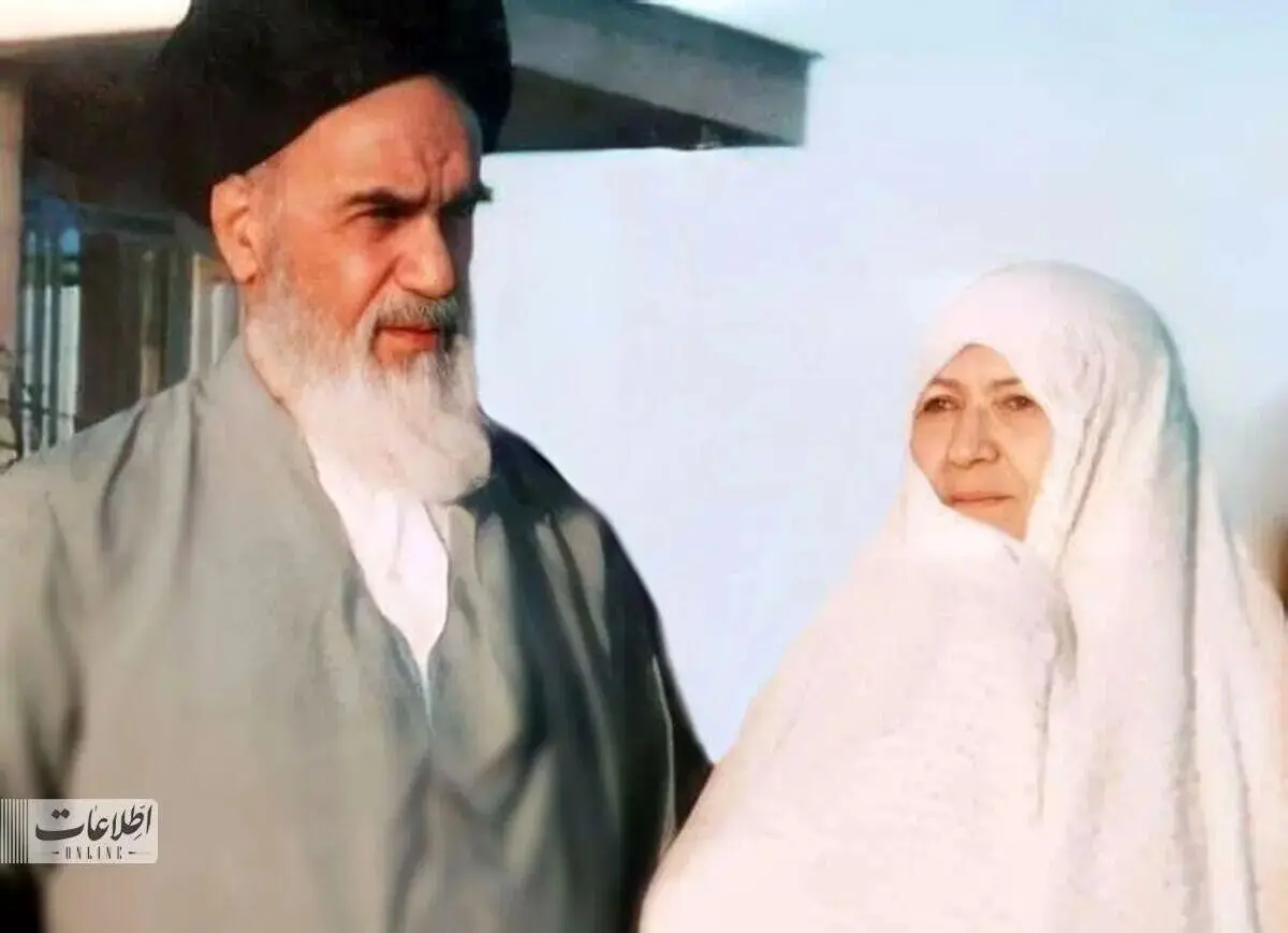 عکس‌های دیده‌ نشده از امام خمینی‌ در کنار همسرشان