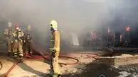 یک استخر در خیابان آذر آتش گرفت