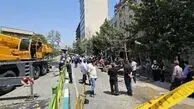 فرونشست زمین در ونک؛ یک نفر مصدوم شد + عکس