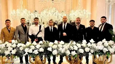 استایل خاص حسن یزدانی در مراسم عروسی رحمان عموزاد + عکس