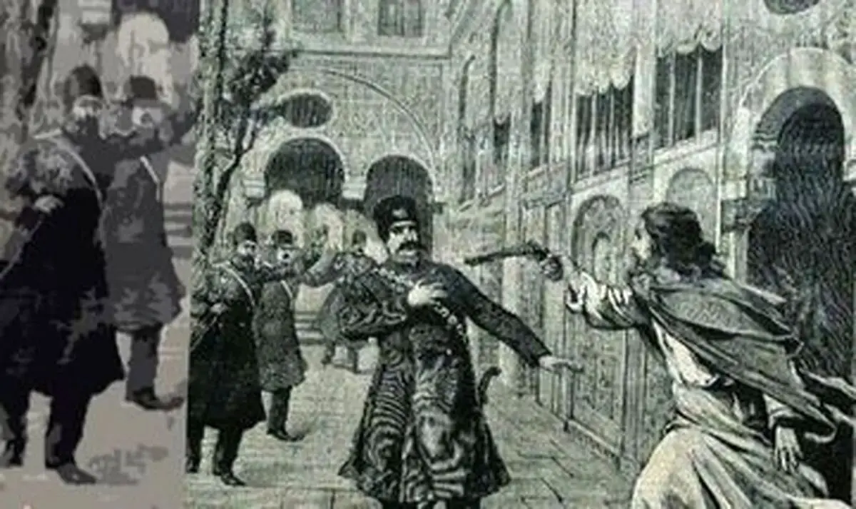 صحنه اعدام قاتل ناصرالدین‌شاه (ببینید)