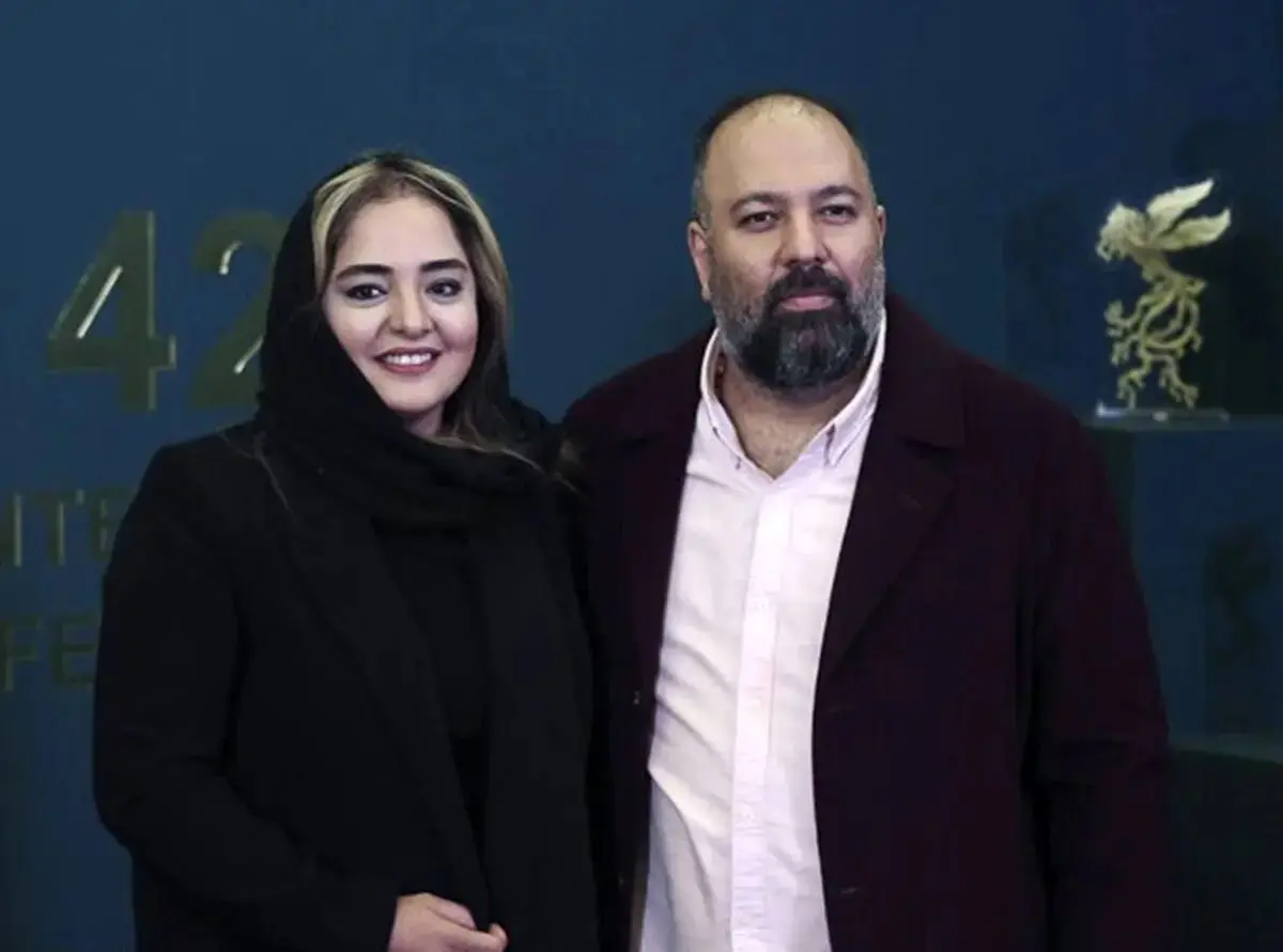 تصاویر جدید نرگس محمدی و علی اوجی در برف
