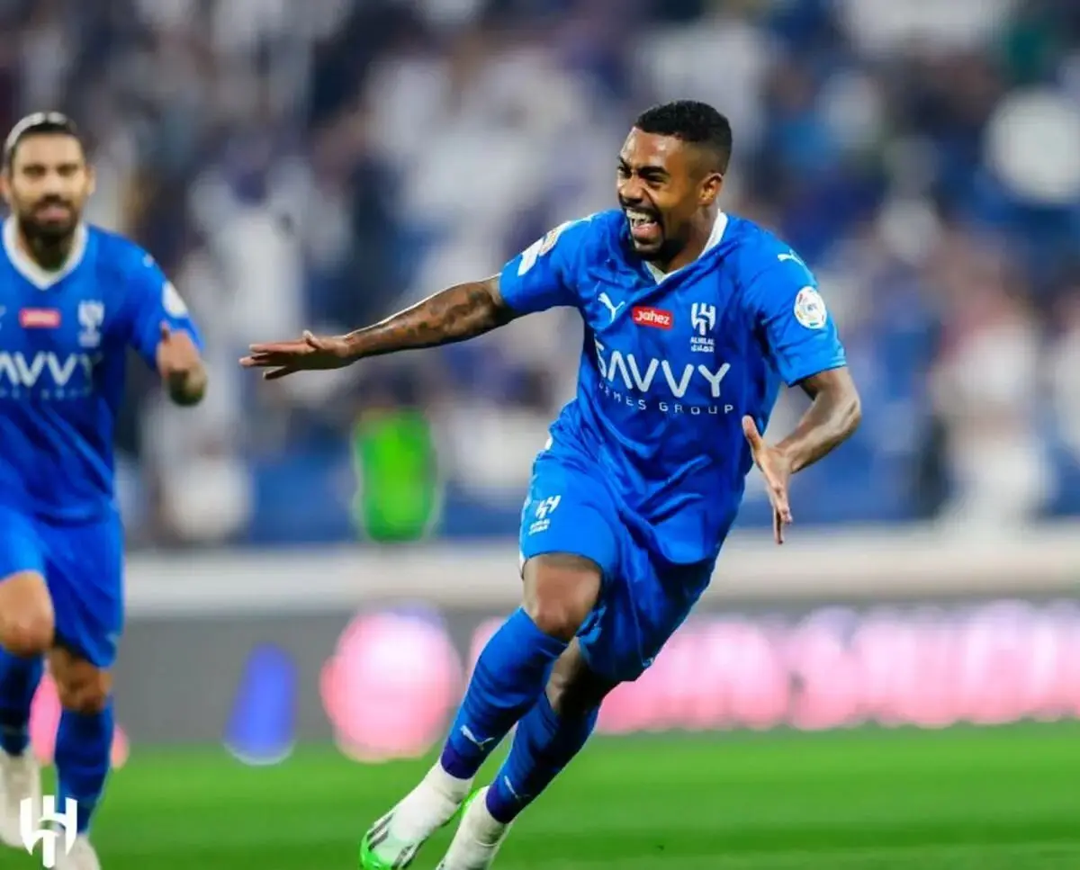 گل دوم الهلال به پاختاکور توسط مالکوم