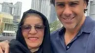 سلفی فرهاد مجیدی و مادرش