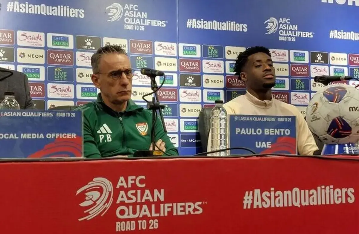 تبریک پائولو بنتو سرمربی تیم ملی امارات به ایران