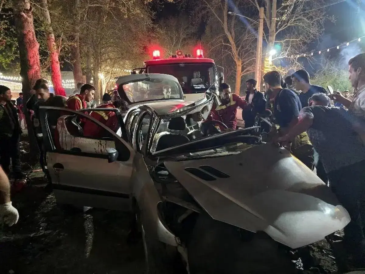 تصادف مرگبار پژو ۲۰۶ در تهران