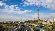 کیفیت هوای تهران ۱۳ فروردین