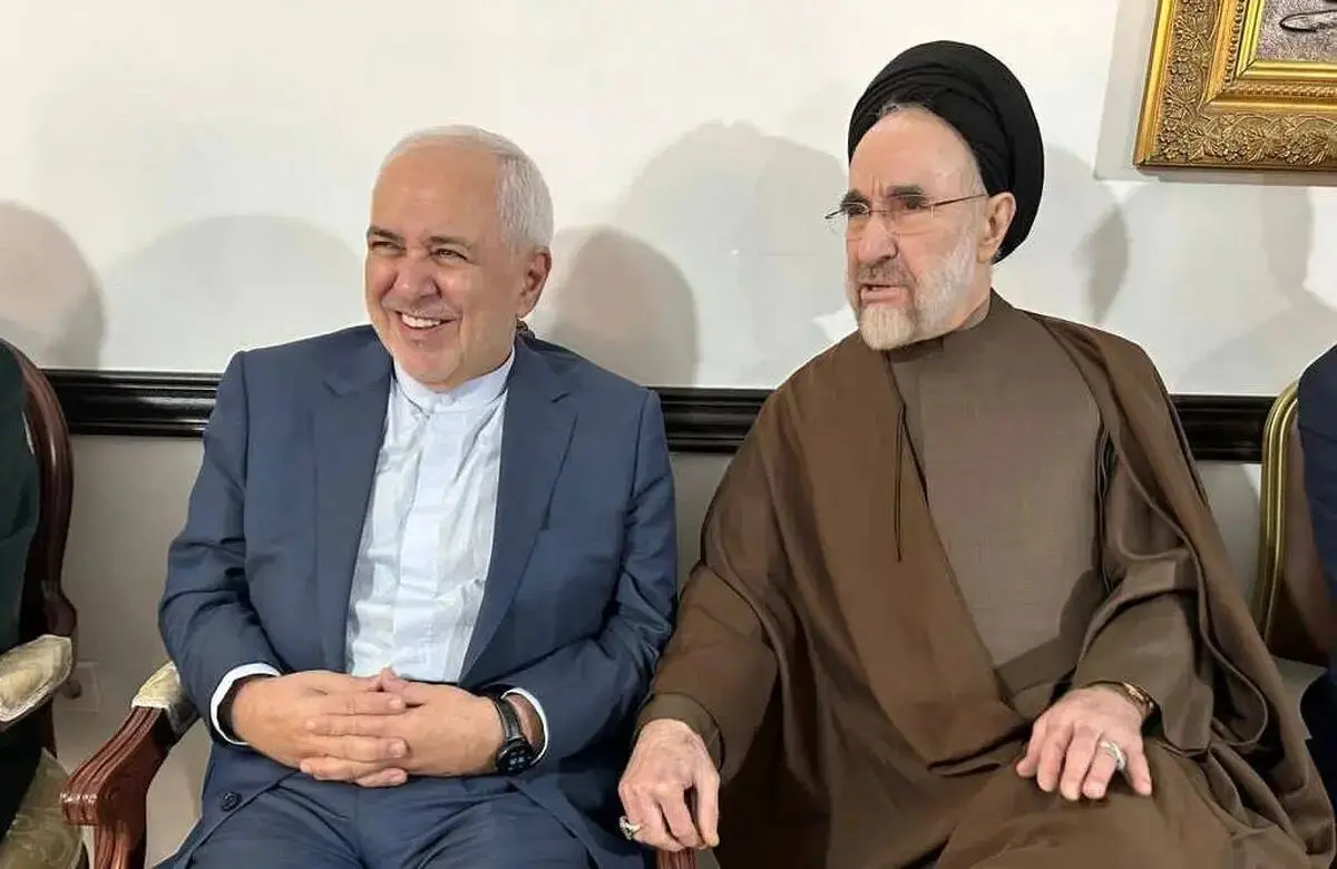 دیدار ظریف و محمد خاتمی در دید و بازدید عید نوروز