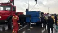واژگونی مرگبار نیسان در بزرگراه باکری