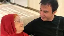 عیادت آشا محرابی از مادر عمو پورنگ و سلفی سه نفره