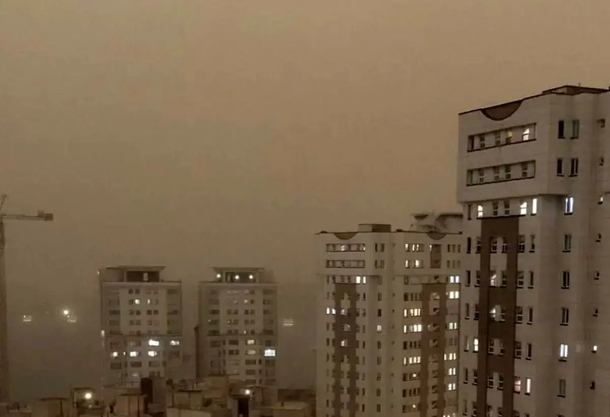 آلودگی هوای تهران پس از طوفان شدید