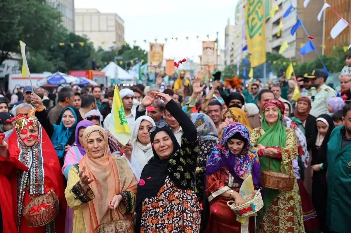 تصاویر پر بازدید از جشن بزرگ امام رضایی‌ها در پایتخت
