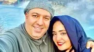تهران گردی نرگس محمدی به همراه علی اوجی و خواهرش