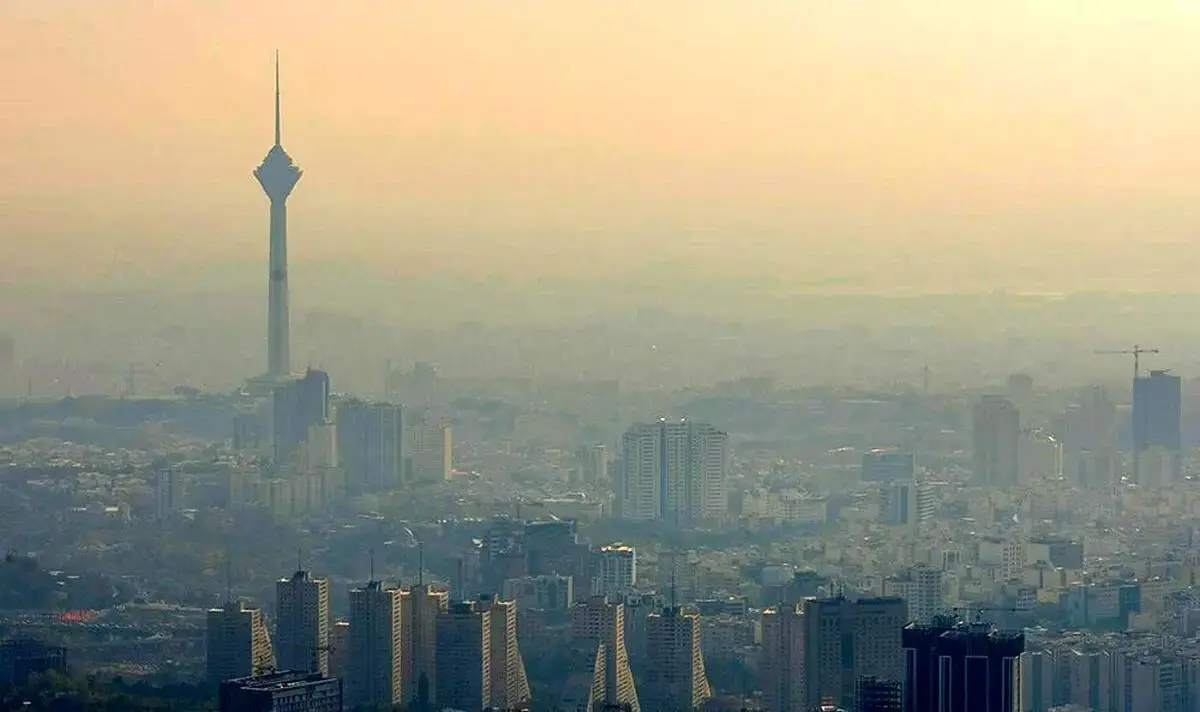 وضعیت هوای تهران نارنجی شد؛ افزایش ذرات معلق در هوای پایتخت