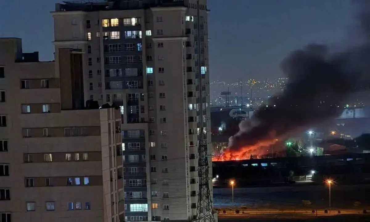 تصویر تایید نشده از انفجار در چیتگر تهران