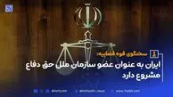 سخنگوی قوه قضاییه: ایران به عنوان عضو سازمان ملل حق دفاع مشروع دارد
