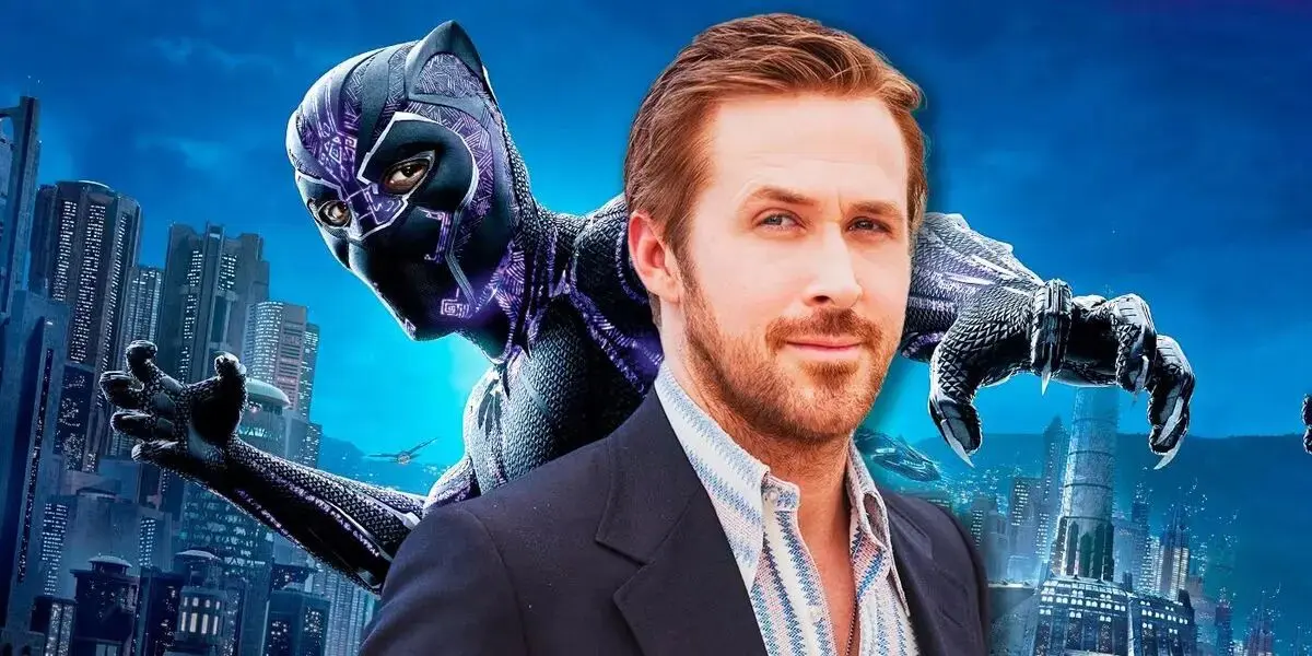 رایان گاسلینگ در نقش نسخه سفیدپوست پلنگ سیاه در Black Panther 3