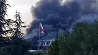 دود اطراف ساختمان صداوسیما را فرا گرفت + عکس